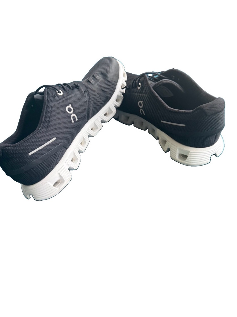 On Running woman Black Athletic Shoes with White Sole size 8.5